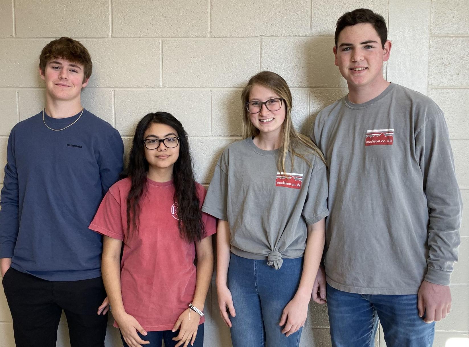 FFA nursery landscape team finishes second in area
